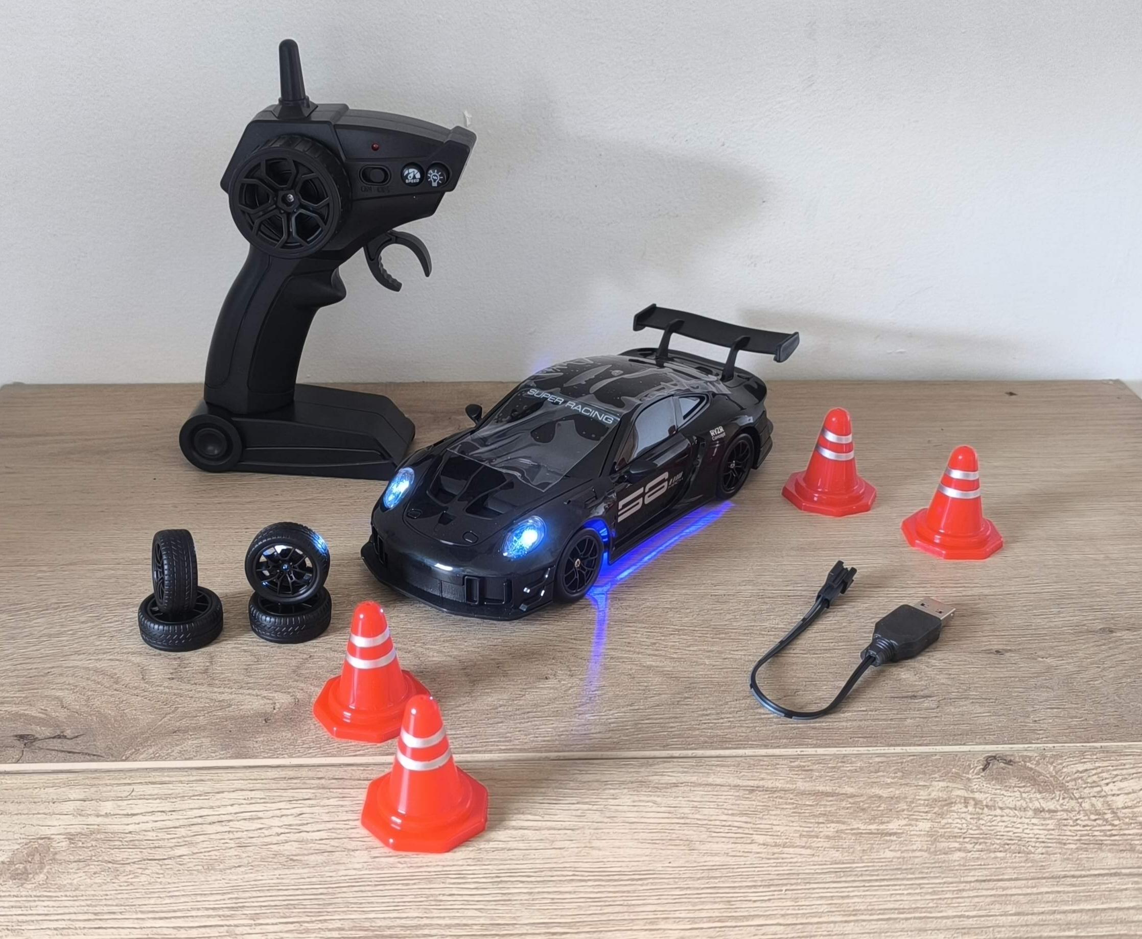 🚗 Carro RC Drift Racing 1:24 con Luces LED