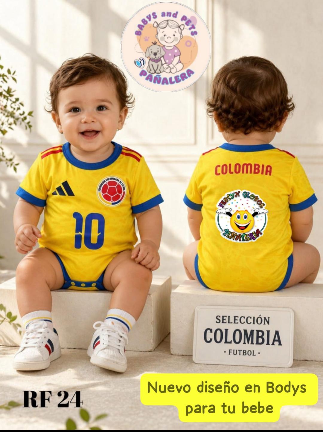 👶 Bodys selección Colombia para bebé
