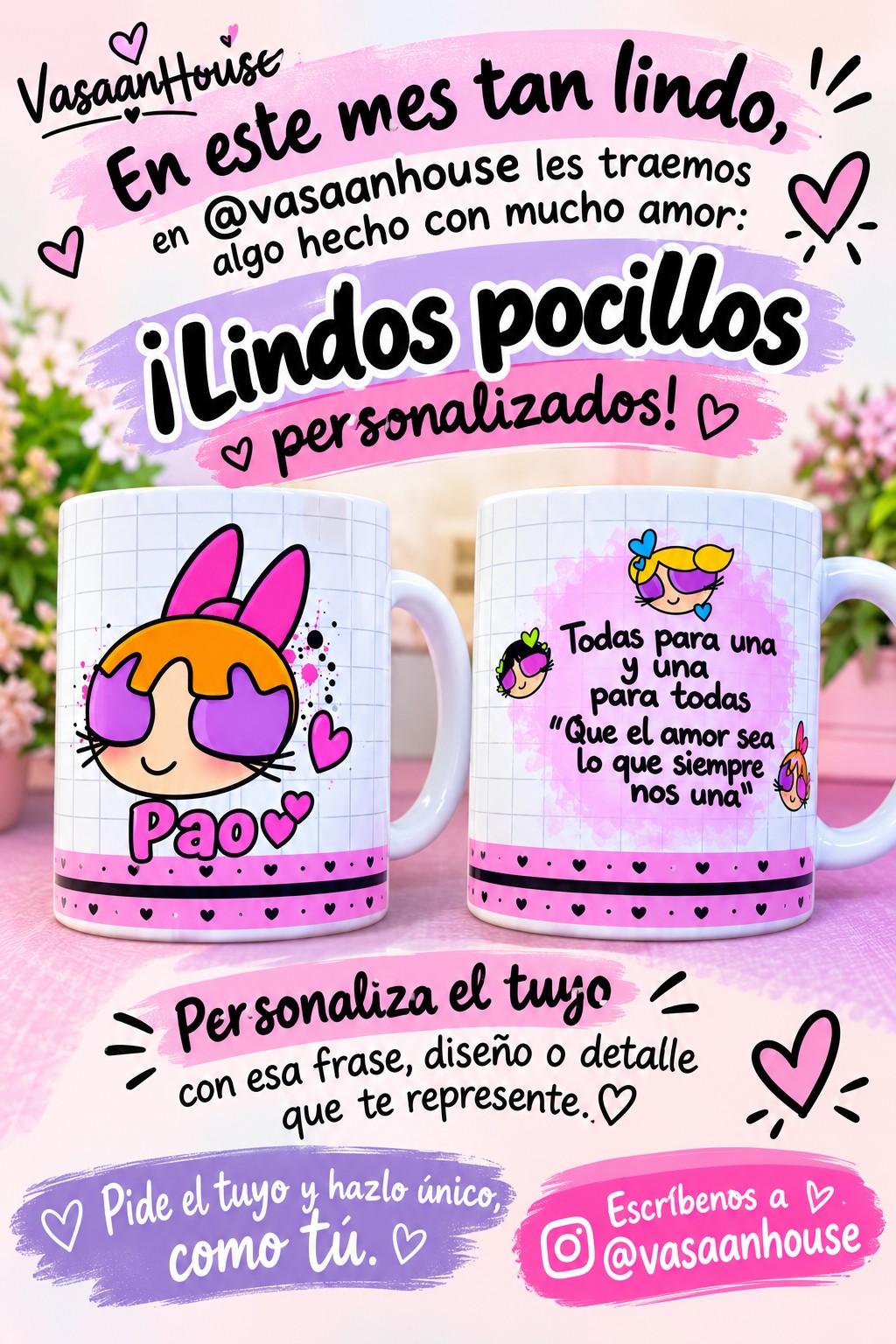 lindos mugs personalizados