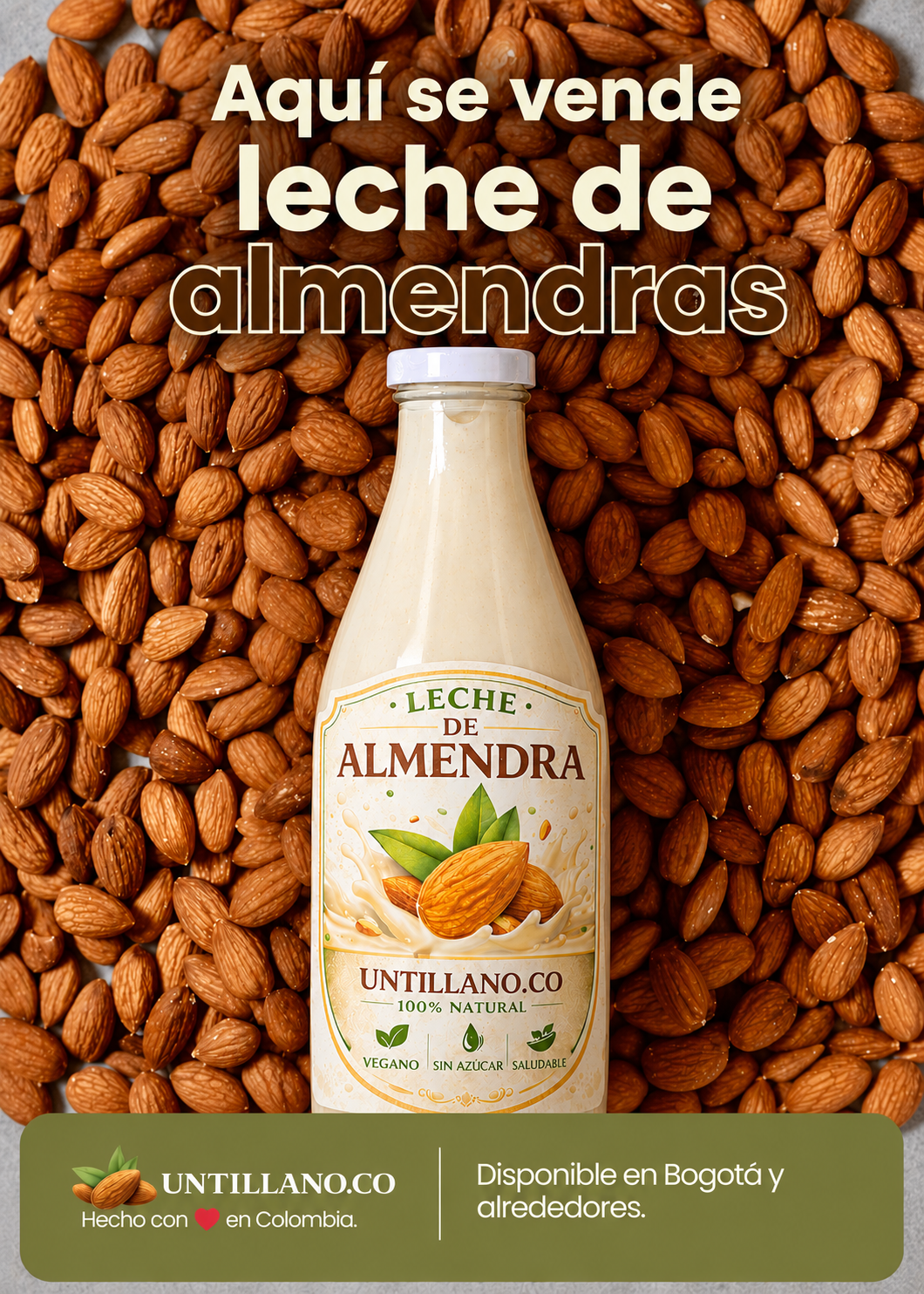 🌰 Deliciosa Leche de Almendras Artesanal