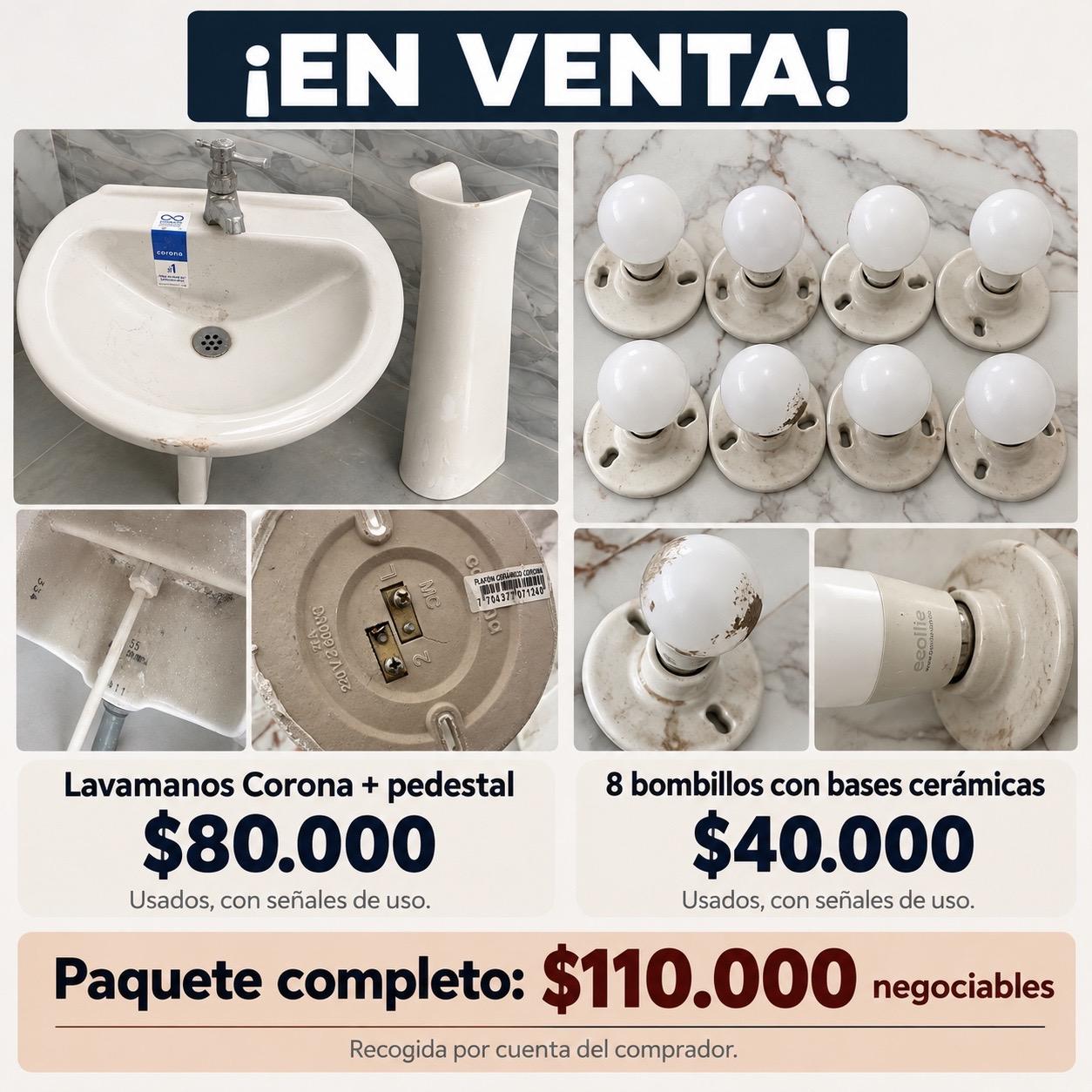 lavamanos , bombillos