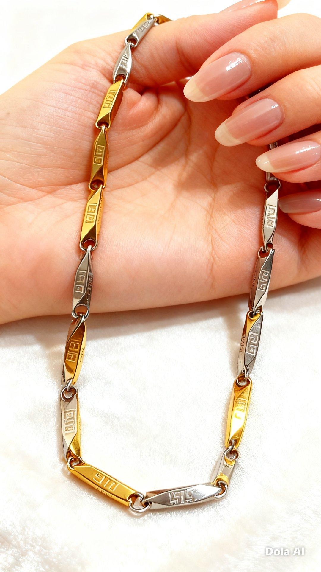 Elegante collar unisex en acero inoxidable 🌟