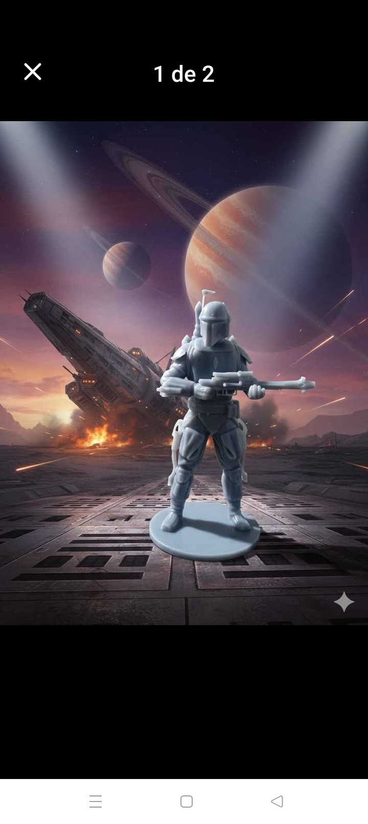 FIGURA "MANDALORIANO" RESINA 3D 🚀