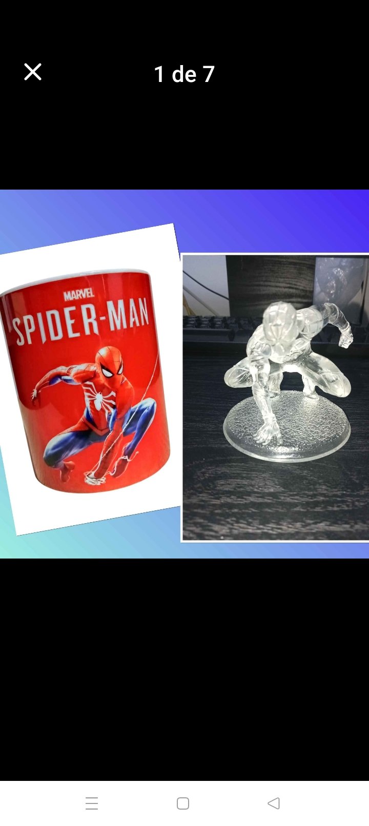 🕷️ Combo único: Mug y figura de Spiderman 3D