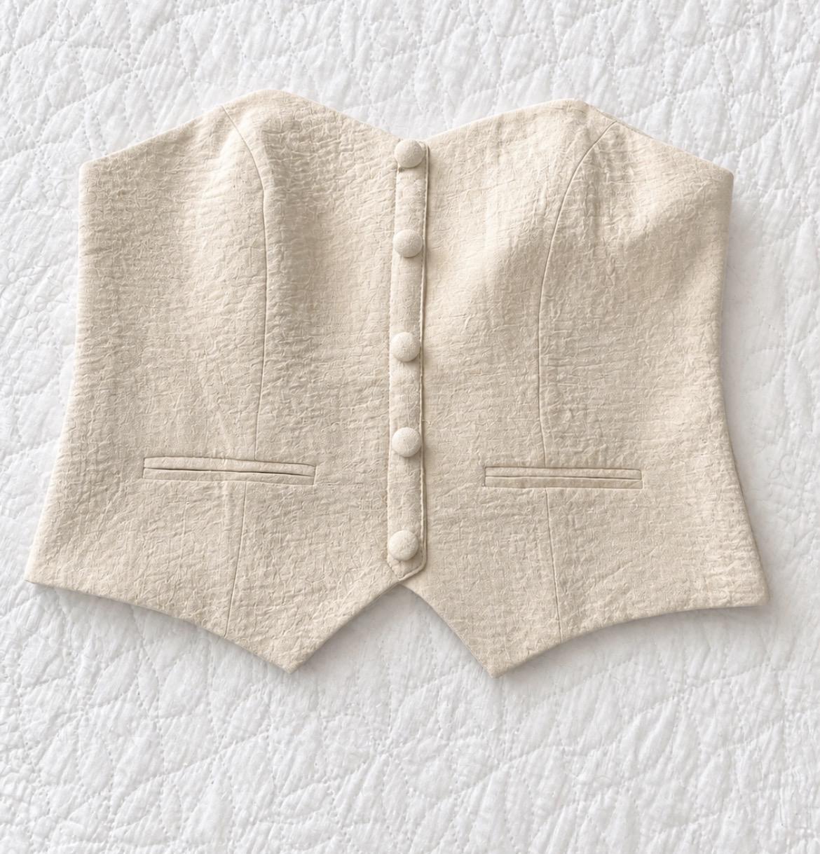 Blusa strapless beige nueva de Free Spirit 🌟