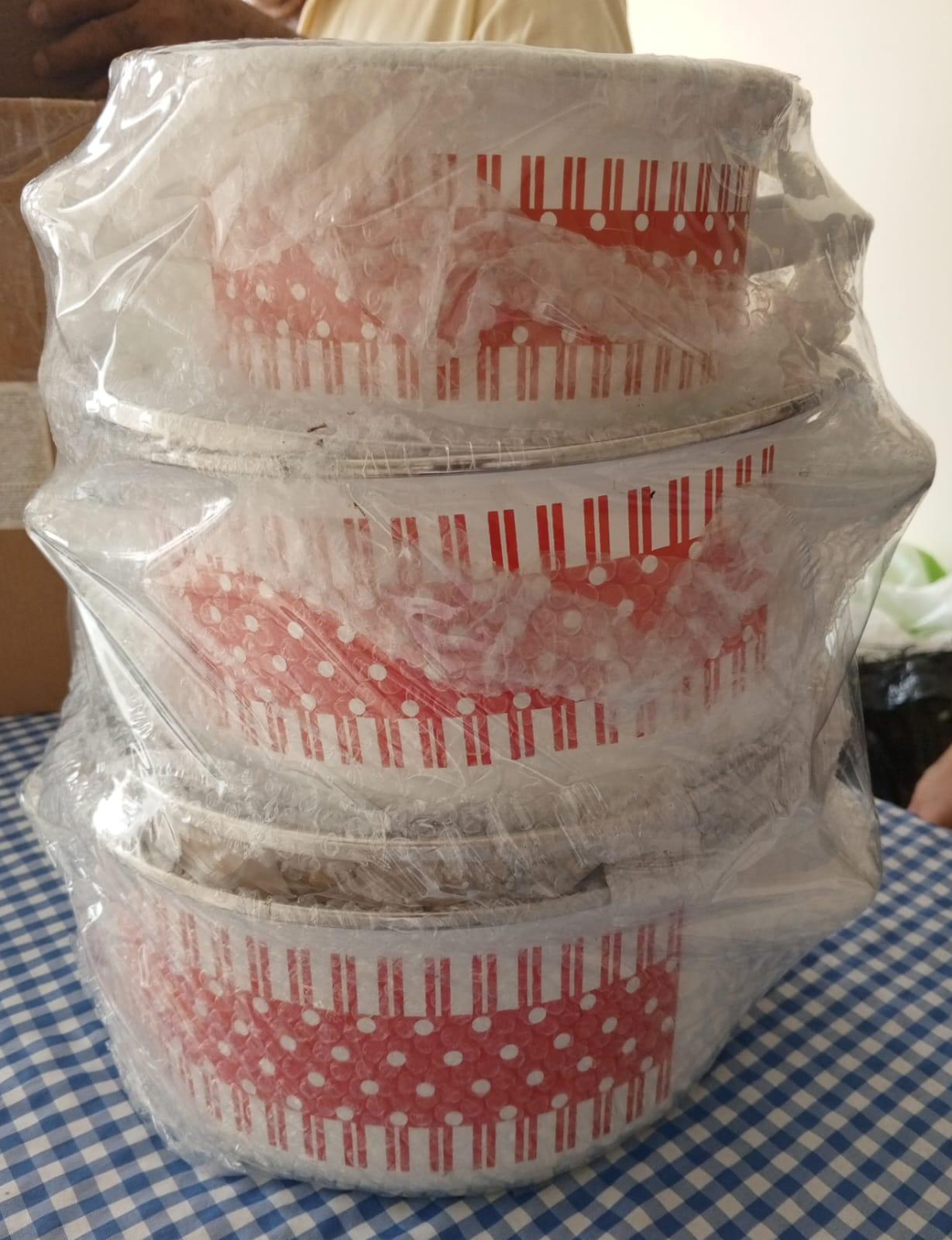 Vendo bateria peltre 7 piezas.