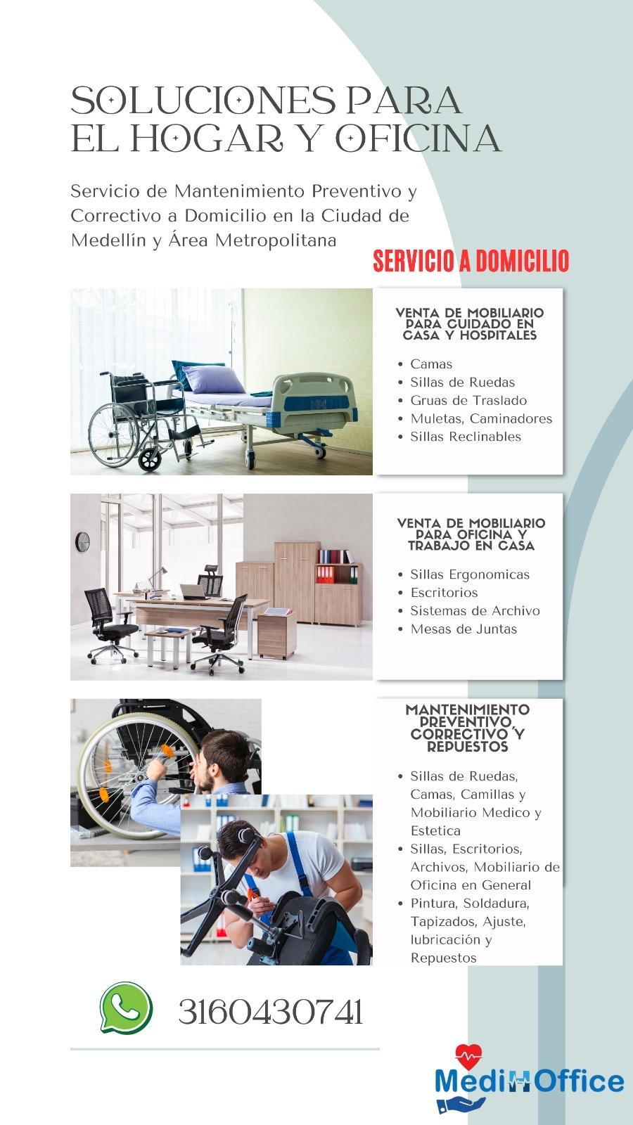 VENTA, MANTENIMIENTO MOBILIARIO CLINICO Y OFICINA