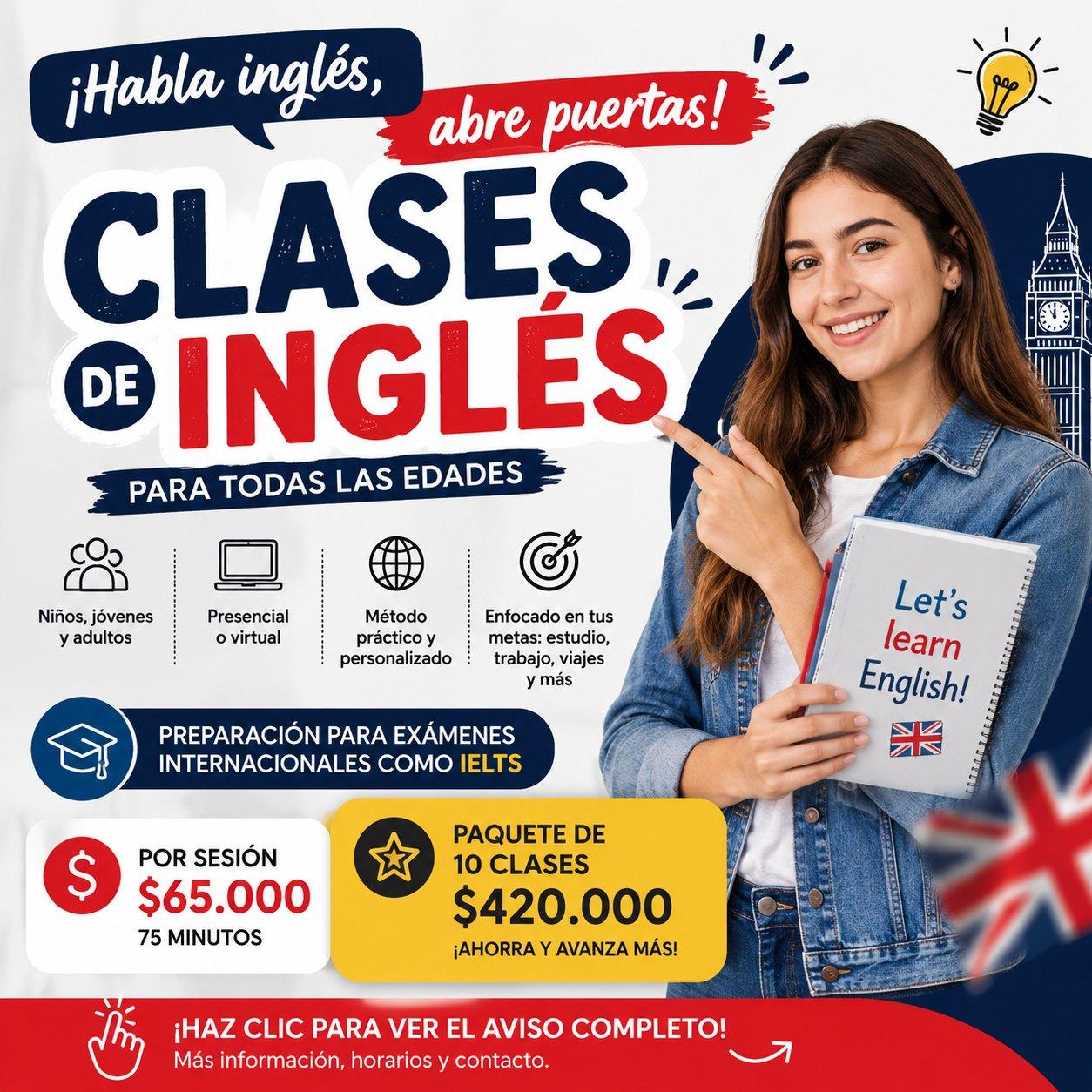 📚✨ ¡CLASES DE INGLÉS PARA TODAS LAS EDADES! ✨📚