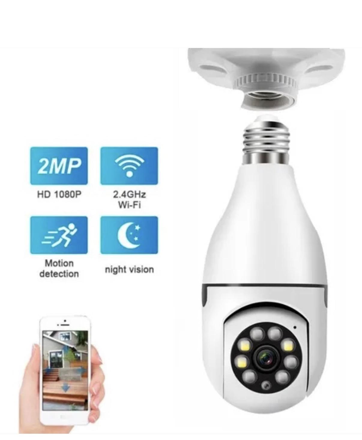 camara de seguridad tipo bombillo