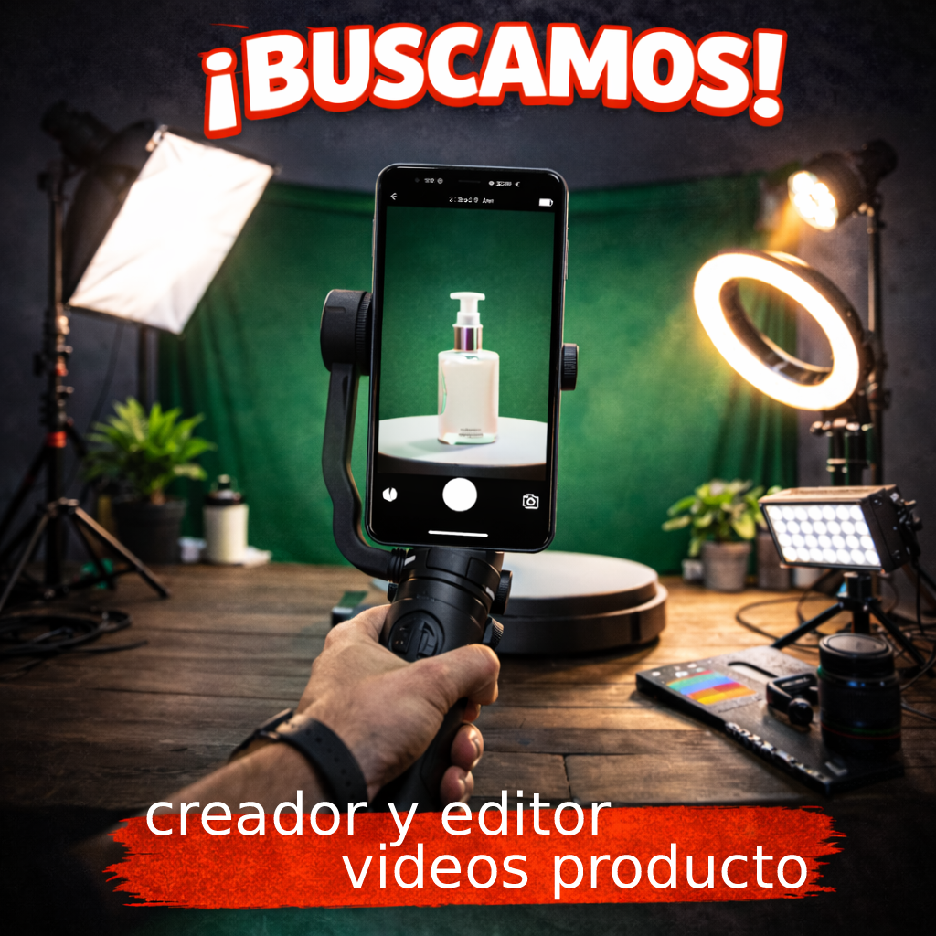 🎬 Se busca Creador@ y Editor@ Videos Producto