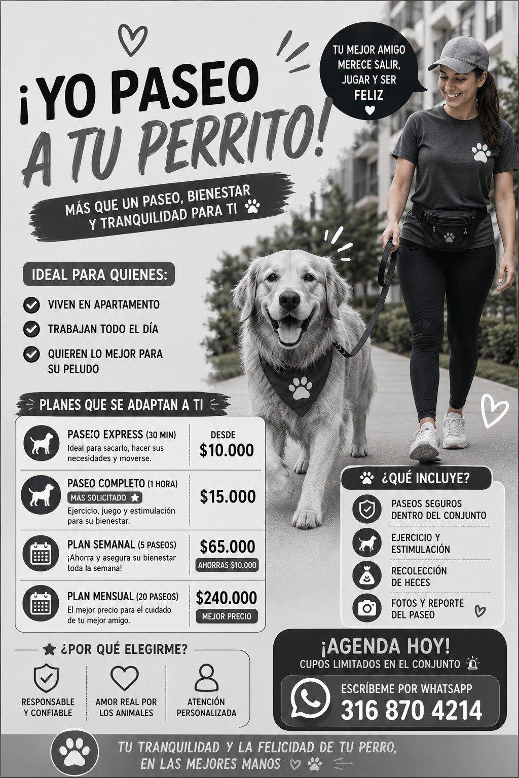Yo paseo a tu perrito!
