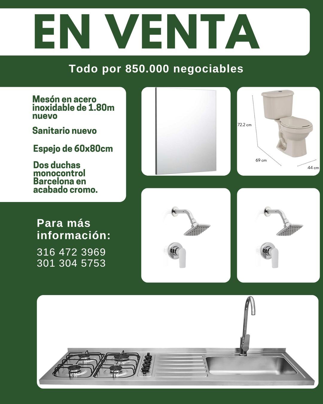 Mesón de cocina y más en acero inoxidable ⭐️