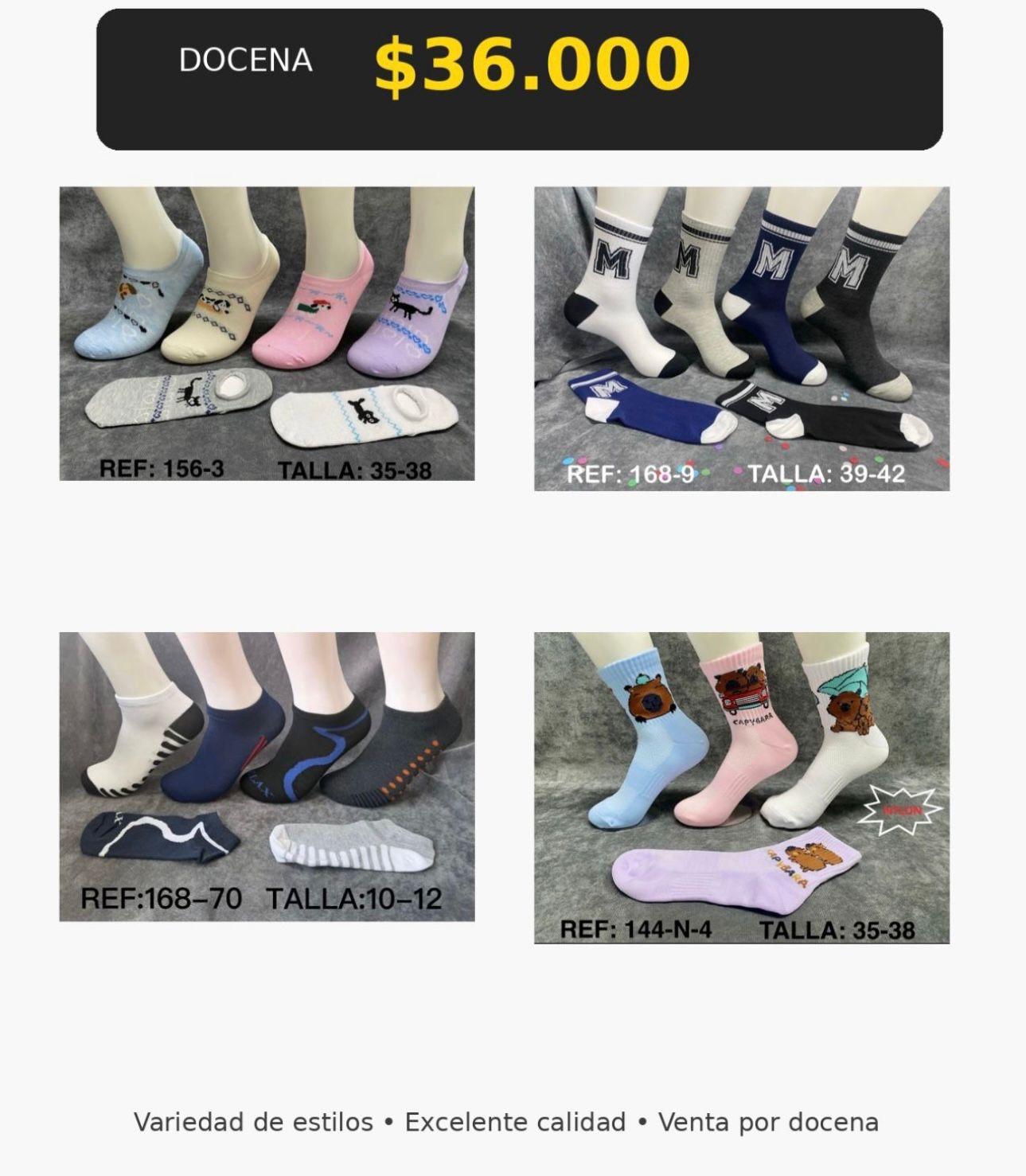 Venta medias por docena