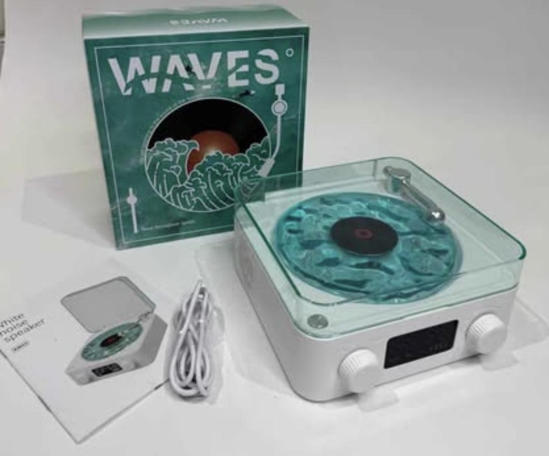 Reproductor de música con estilo vinilo vintage