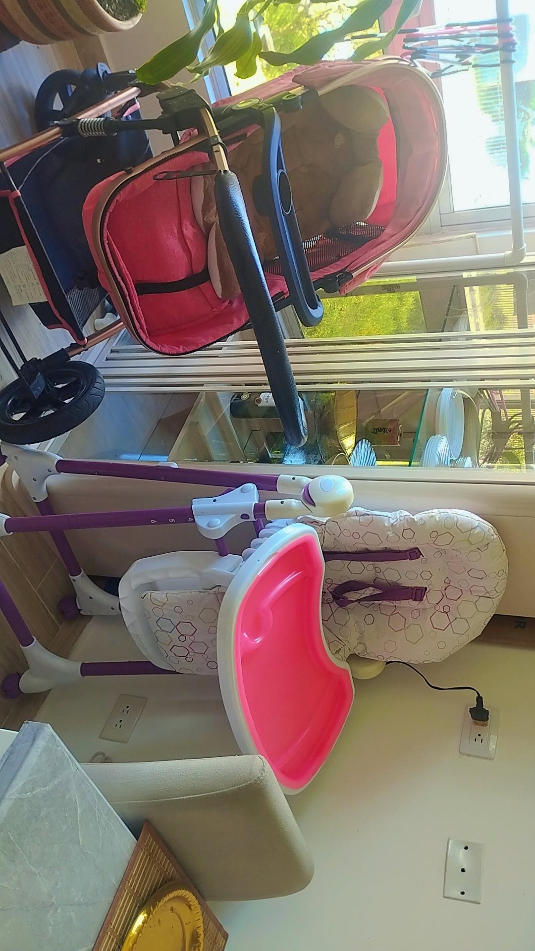 comedor para bebe y coche tipo moises