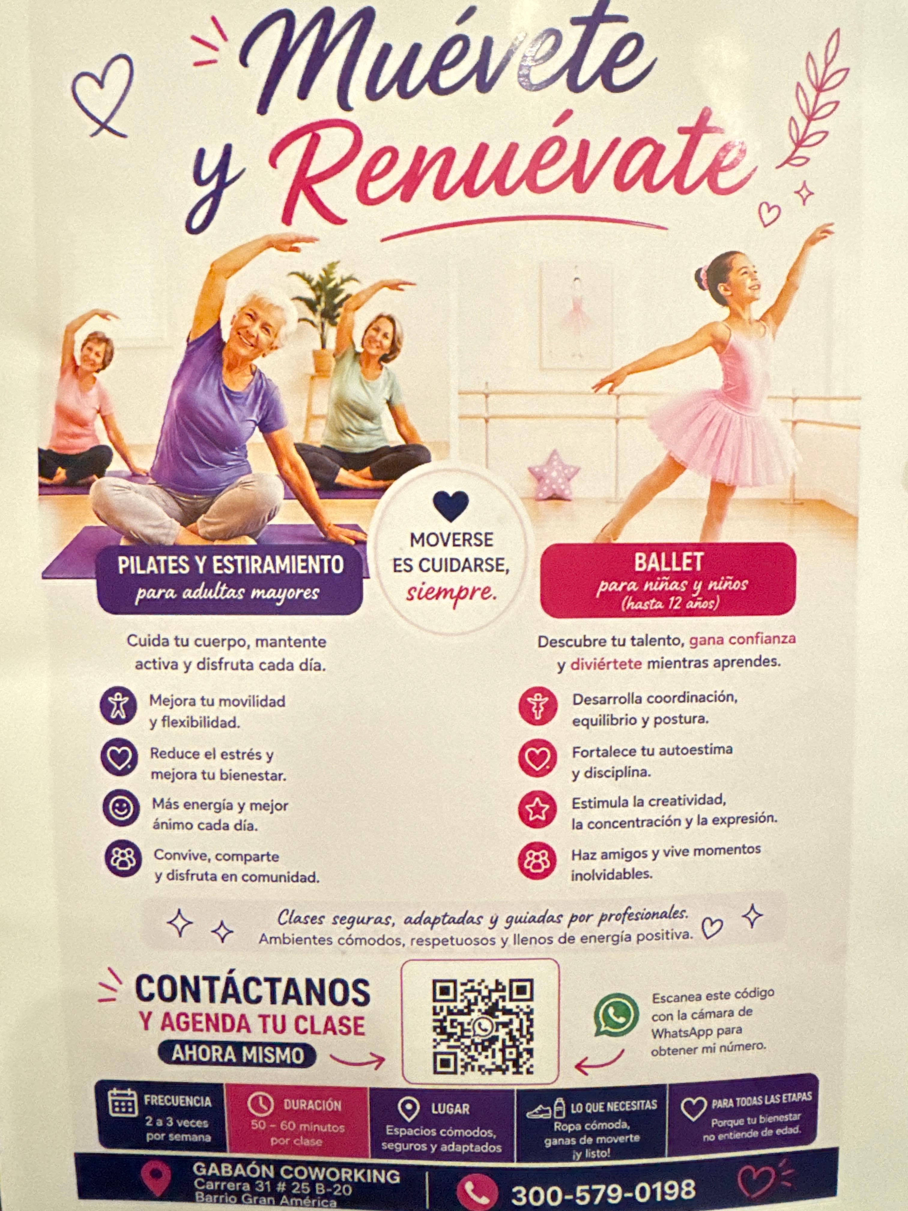 Muevete y Renuevate Cursos de  Pilatrs balet Rumba