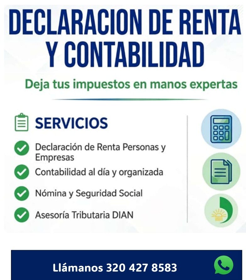 📊 Asesoría confiable para tu declaración de renta