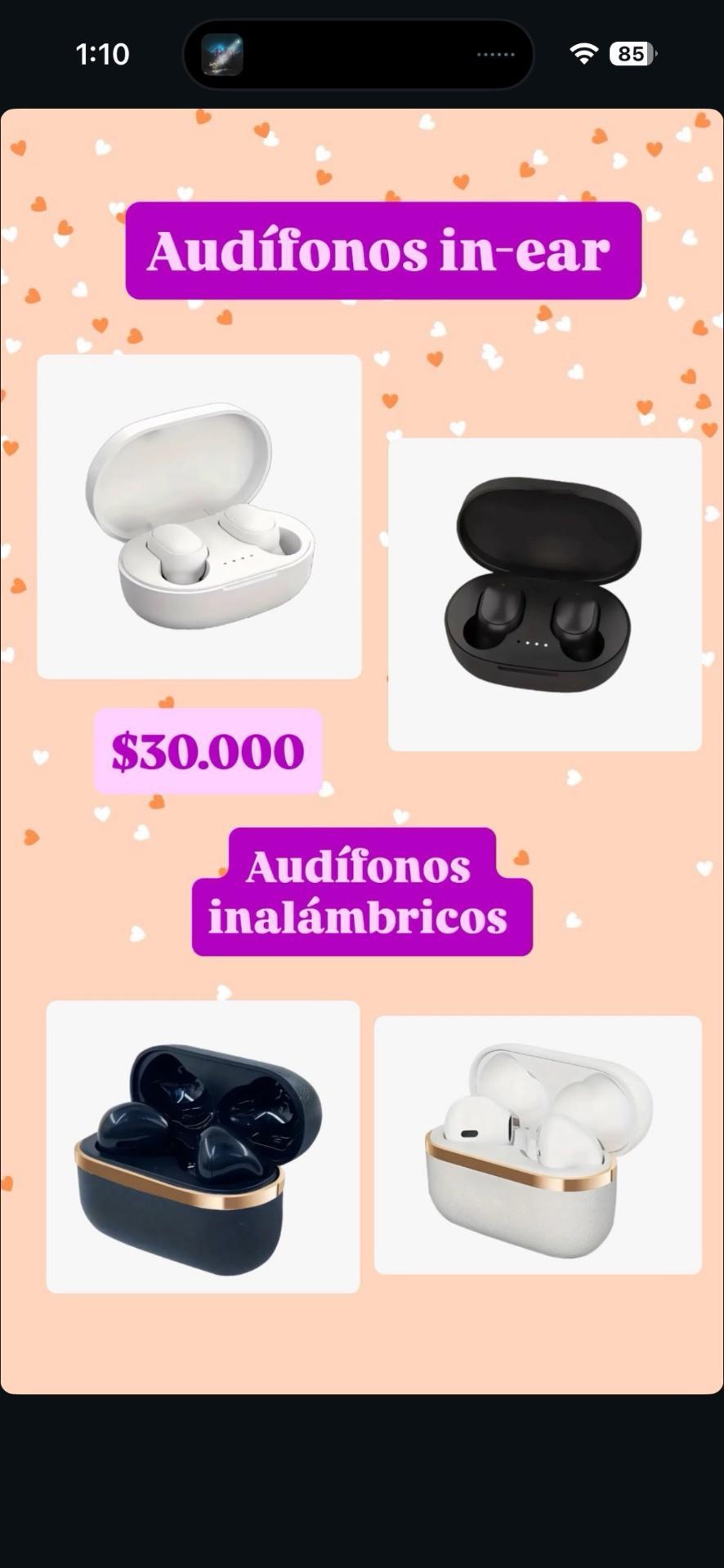 Audífonos inalámbricos