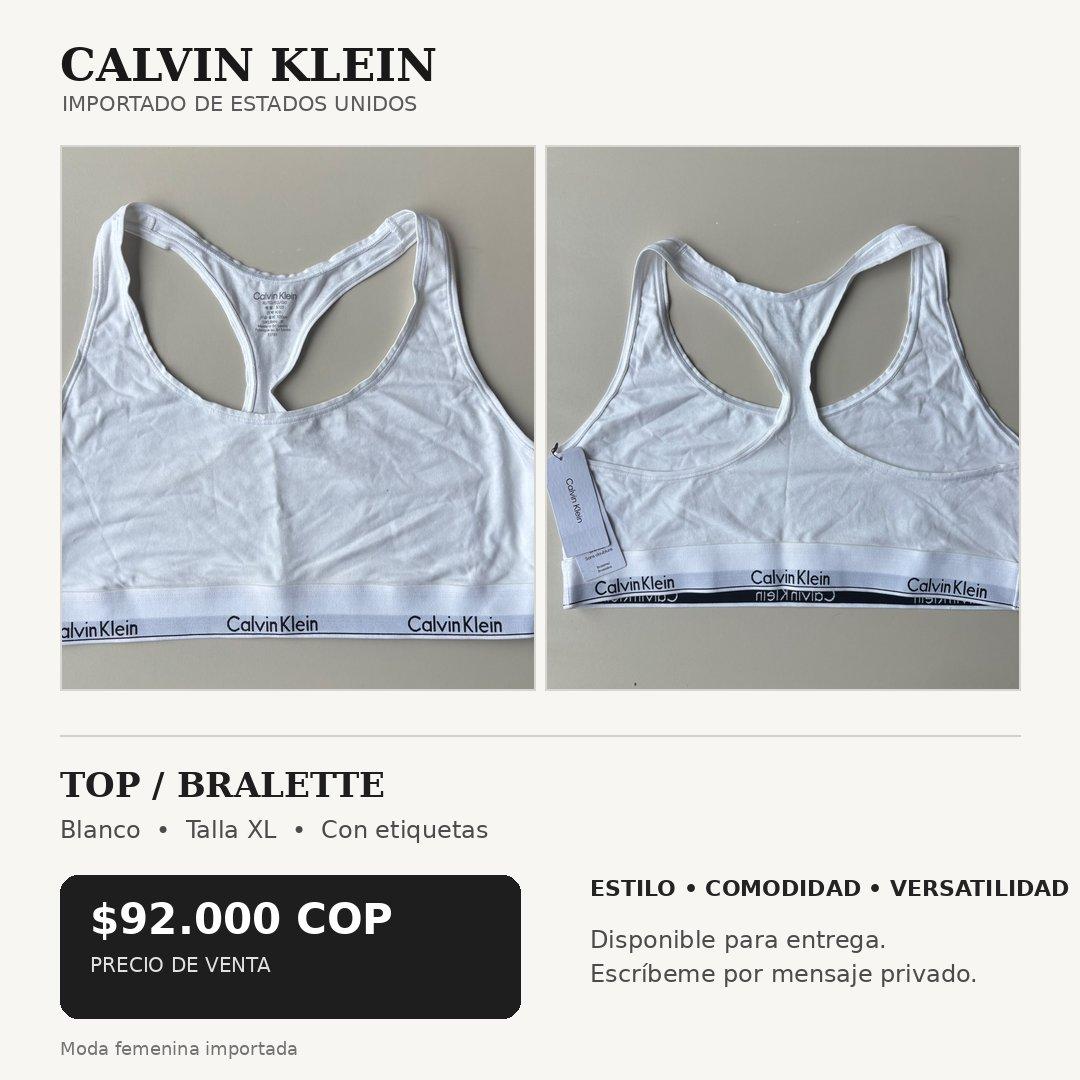 ✨ Top Calvin Klein Blanco, Talla XL ✨