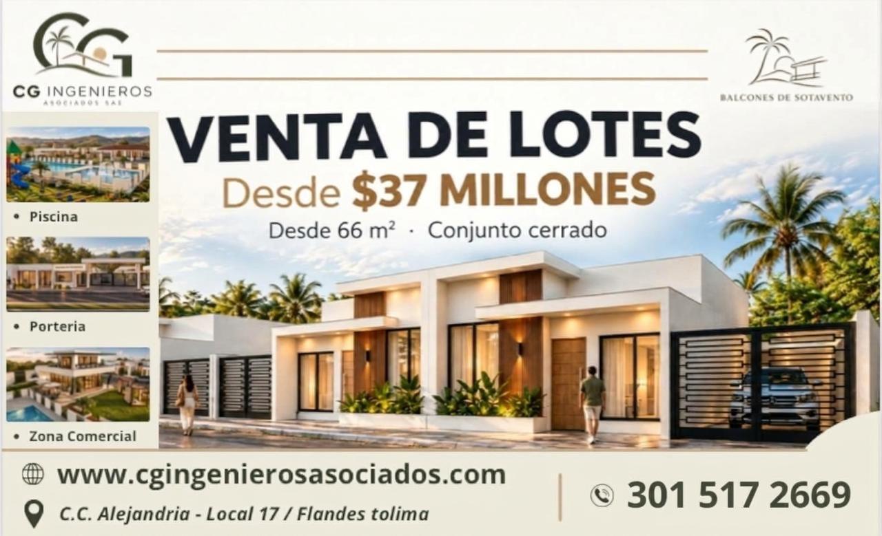 Lotes Conjunto Cerrado - Flandes Tolima