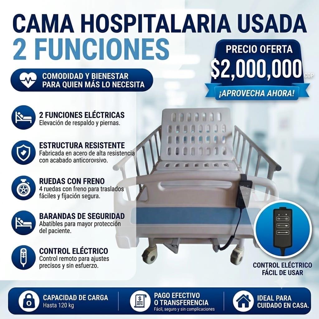Cama electrica hospitalaria