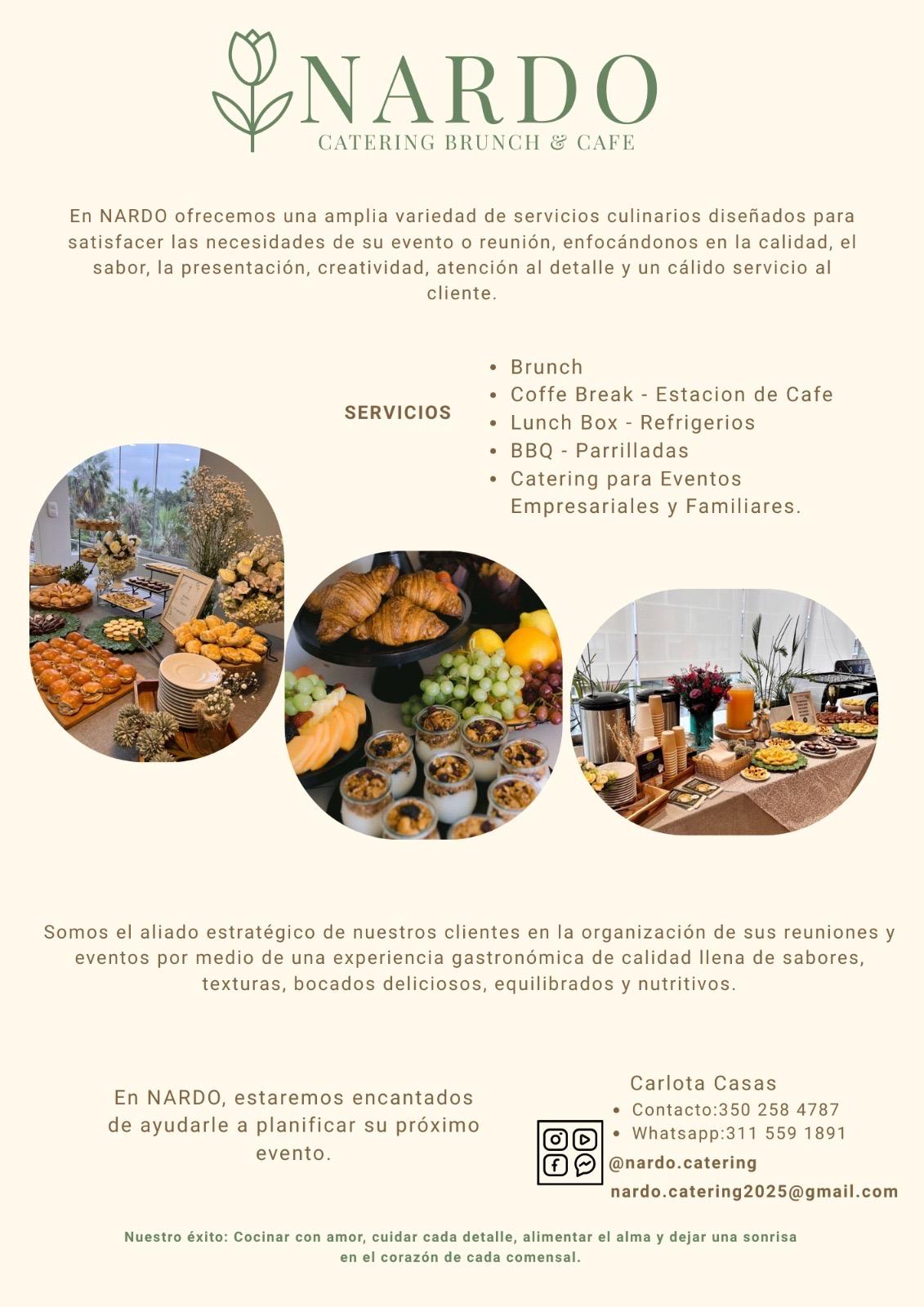 servicio de catering empresarial, cumpleaños y mas