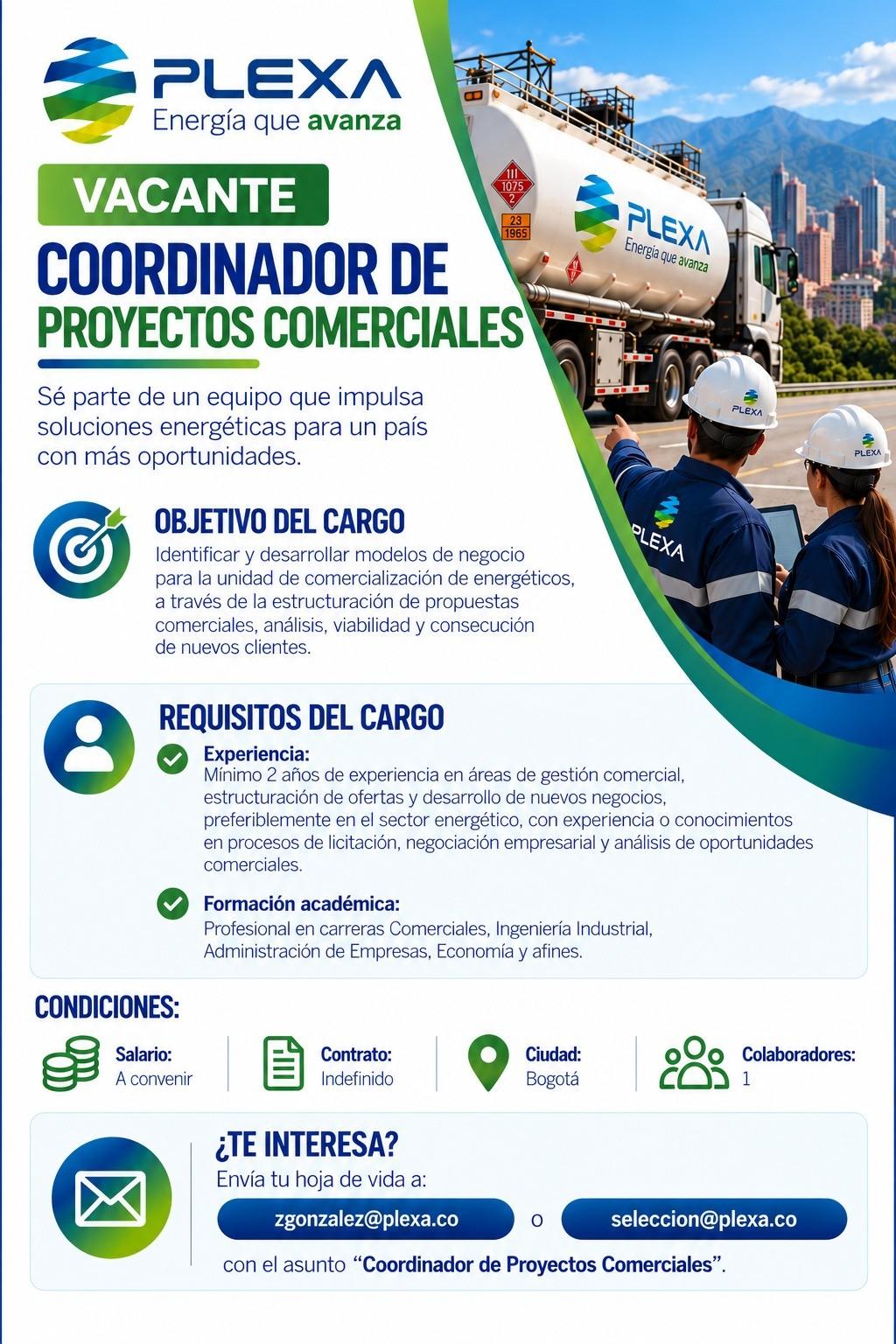 Coordinador proyectos comerciales